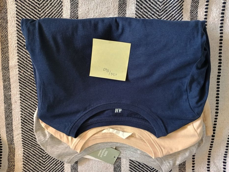 Bluzki chłopięce bawełniane nowe h&m 134/140
