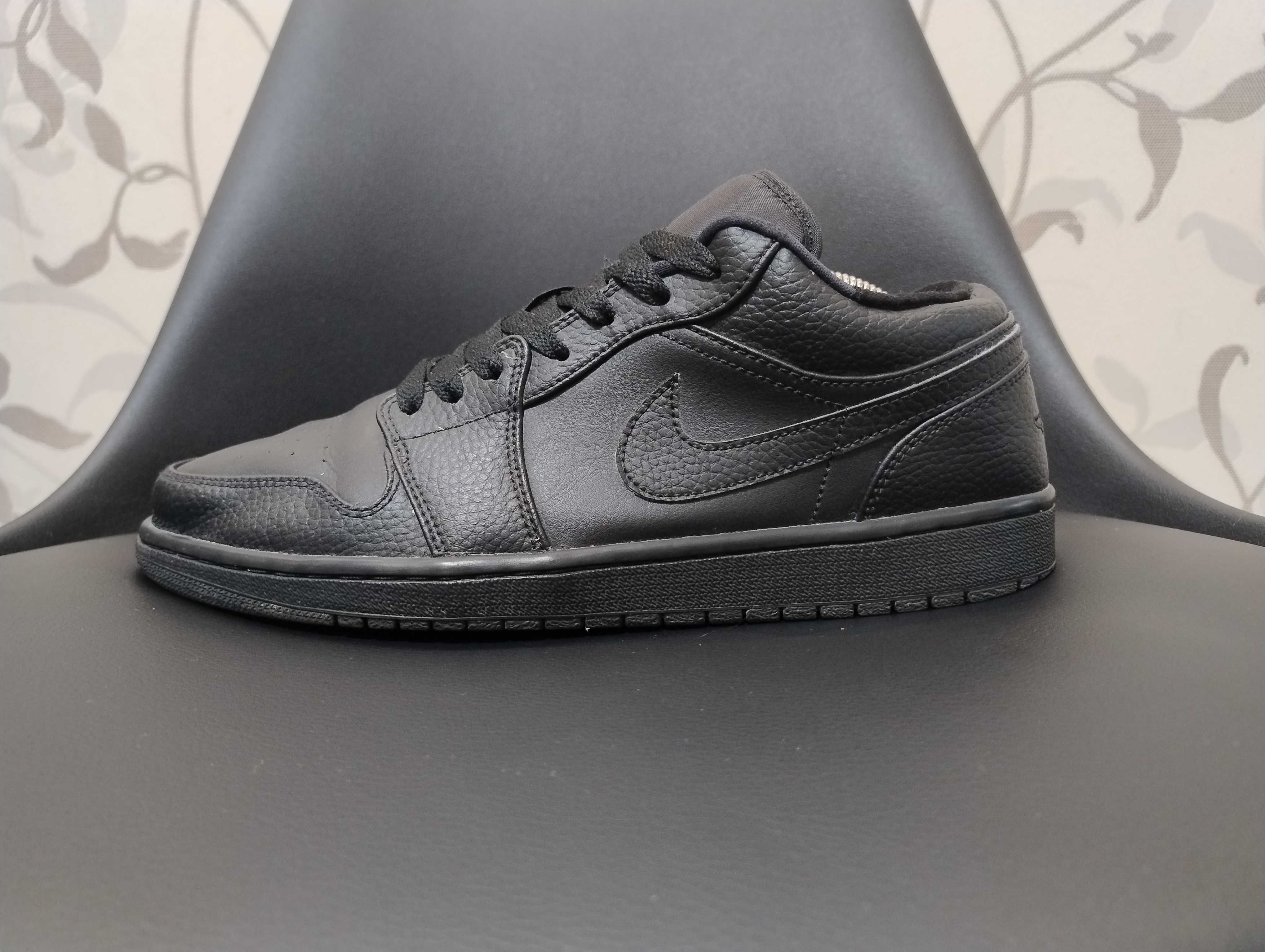 Кроссовки Air Jordan 1 Low Black оригинал