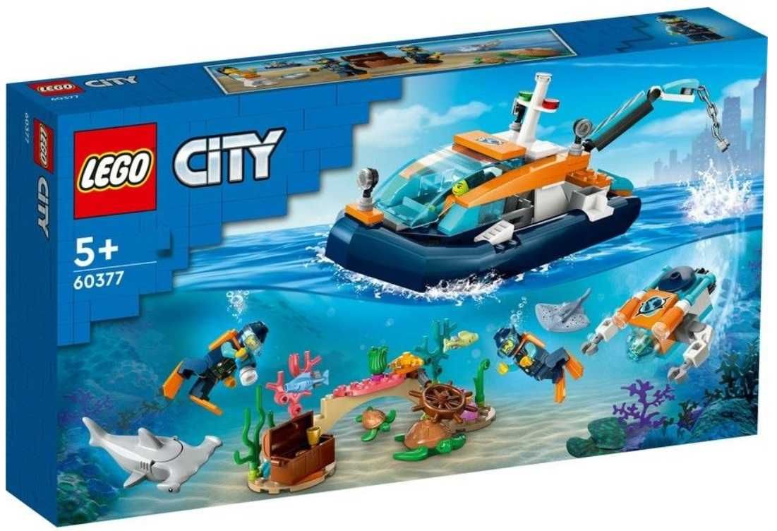 Lego City 60377 Łódź do Nurkowania Badacza