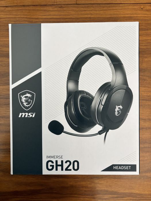 Auscultadores MSI Immerse GH20 novos na embalagem