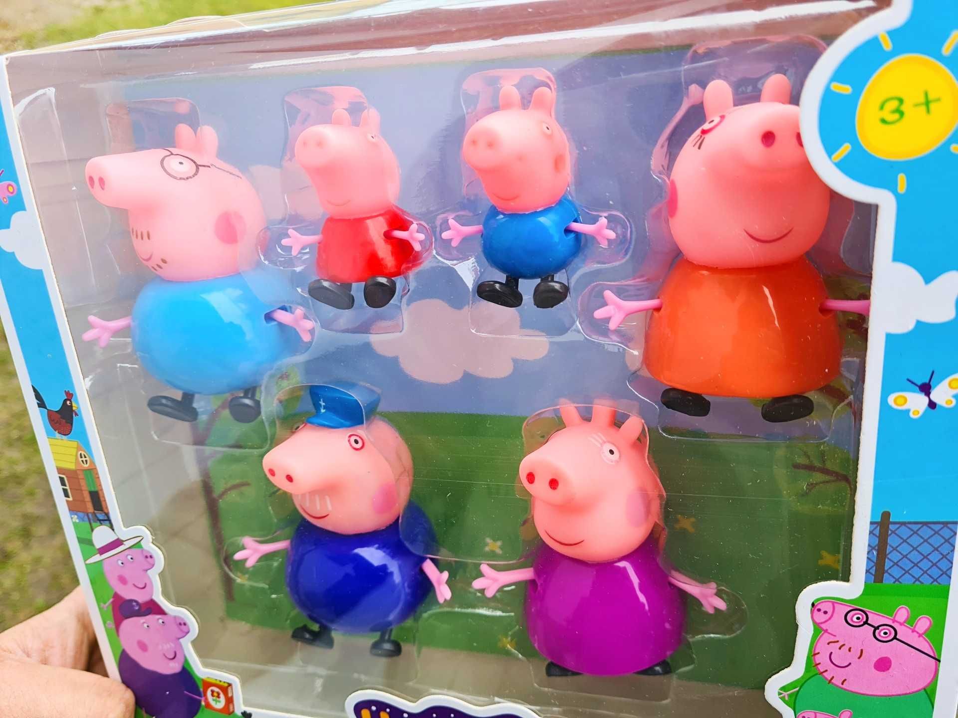 Super komplet figurek Rodzinka Świnki Peppa - zabawki nowe