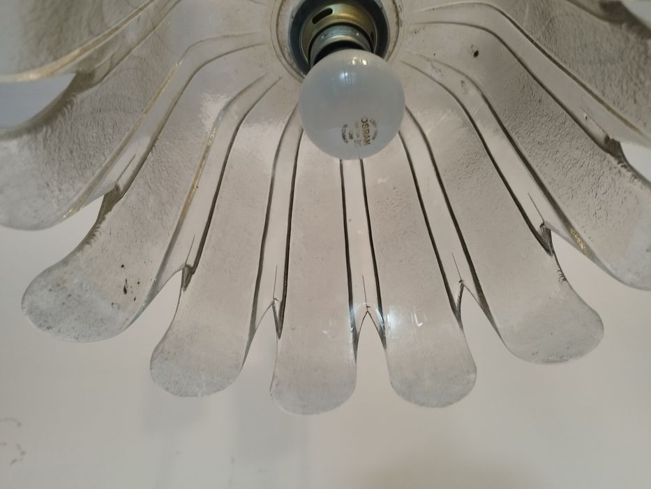 żyrandol lampa wisząca KWIAT lata 70-te antyk