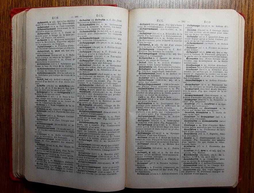 Encyklopedia francuska kieszonkowa L. Larousse "De Poche" Paris 1924r.