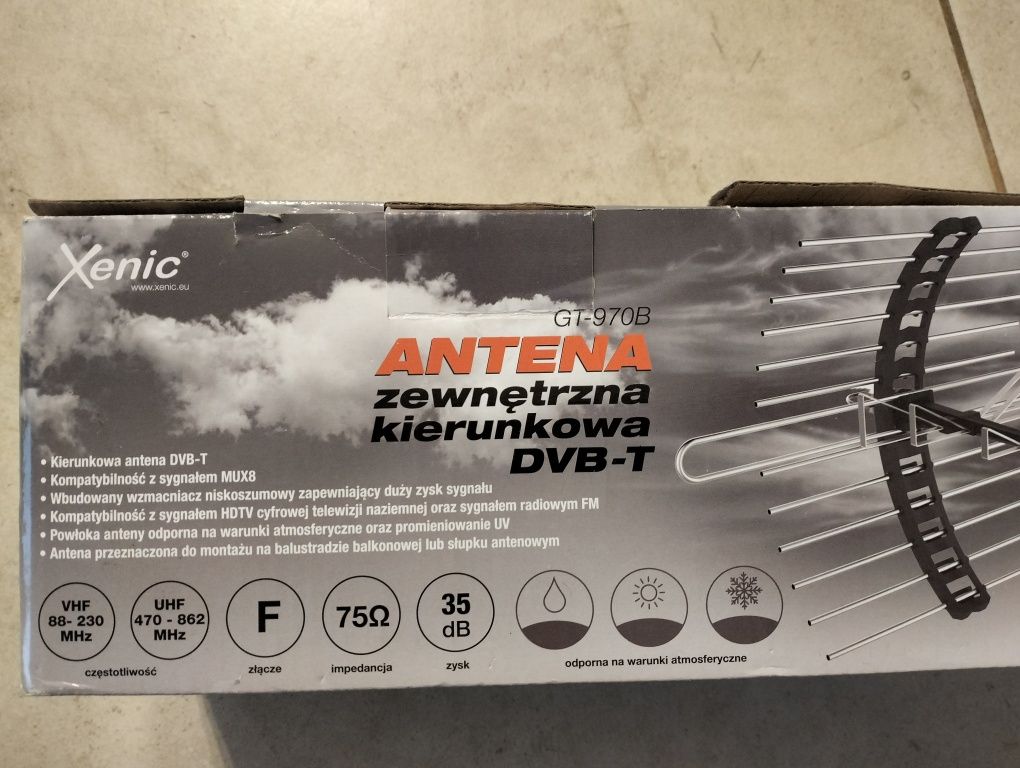 Antena zewnętrzna kierunkowa dvb-t