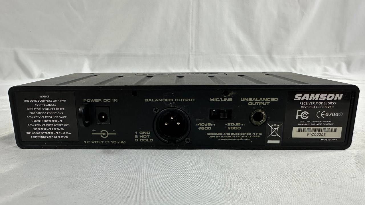 Zestaw Mikrofonowy Samson: mikrofon C05, stacja RS55, Adapter AC500EU