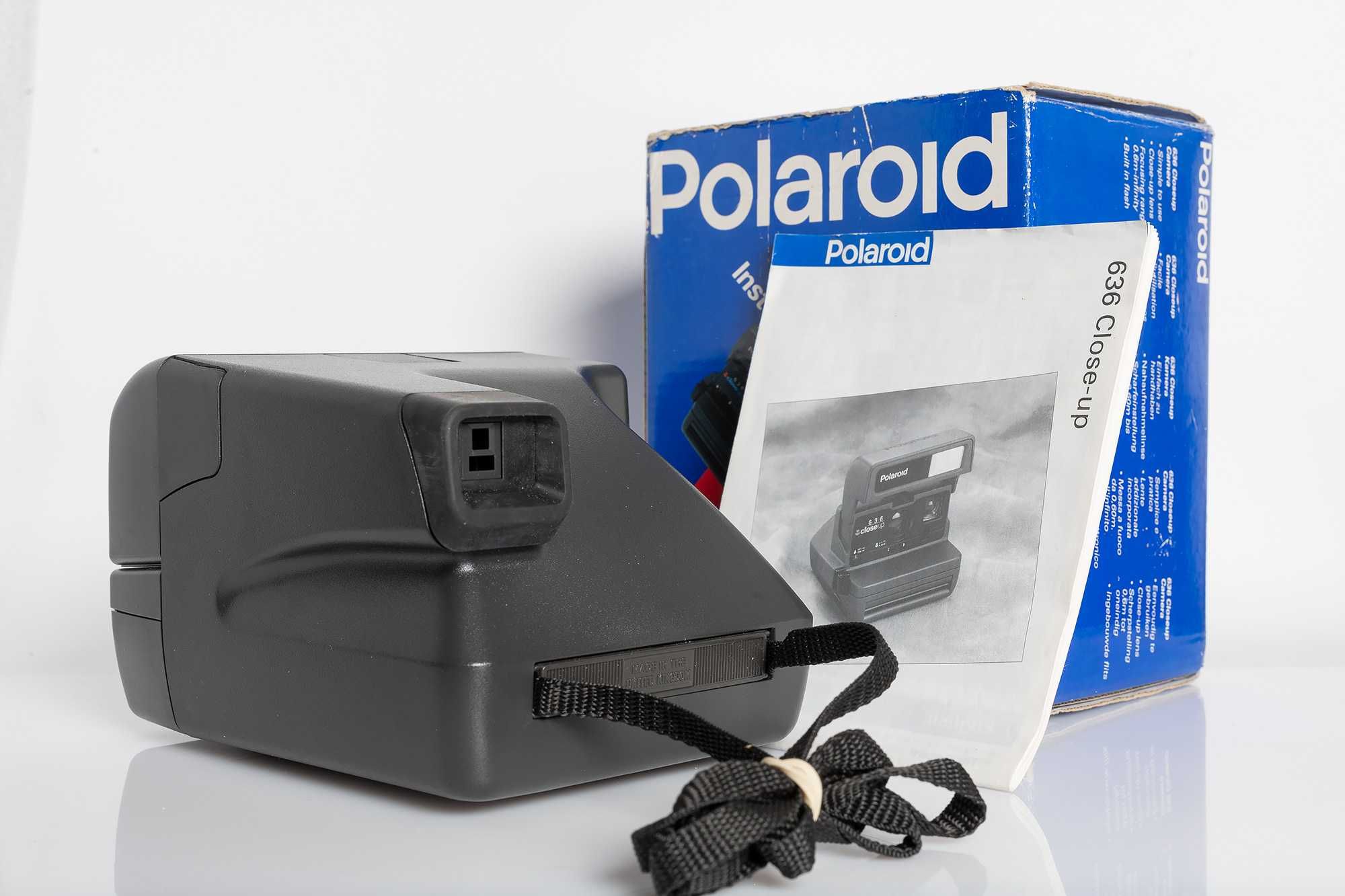 Polaroid 636 CloseUp, czysty, sprawny, instrukcja, pudełko.