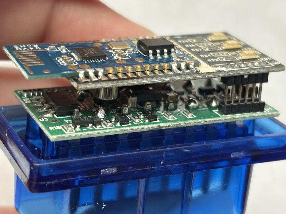ELM 327 v1.5 OBD2 Bluetooth PIC18F25K80 ДВІ плати Авто сканер Оригінал