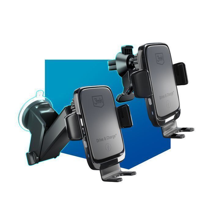 Uchwyt samochodowy z ładowarką indukcyjną na telefon 3mk Drive&Charge