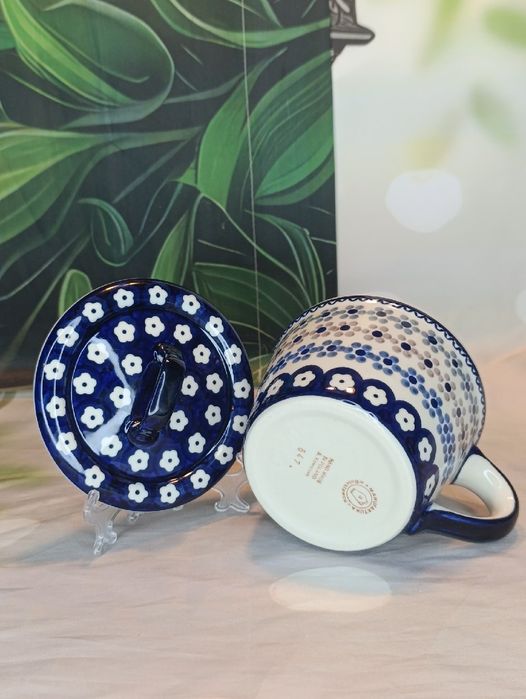 Smalcówka ceramiczna pojemnik na dżem owsiankę ceramika Bolesławiec