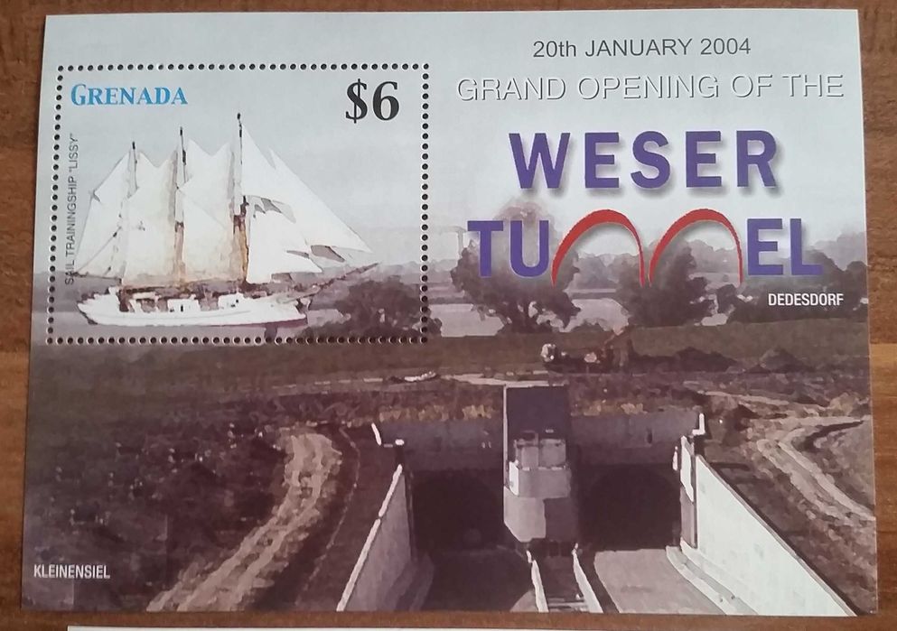 Znaczki pocztowe - Grenada -żaglowiec