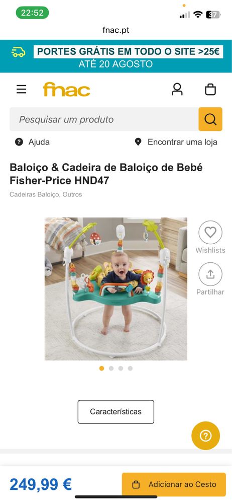 Saltitão Pula-pula Fisher Price