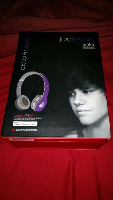 Beats audio edição limitada Justin Bieber.