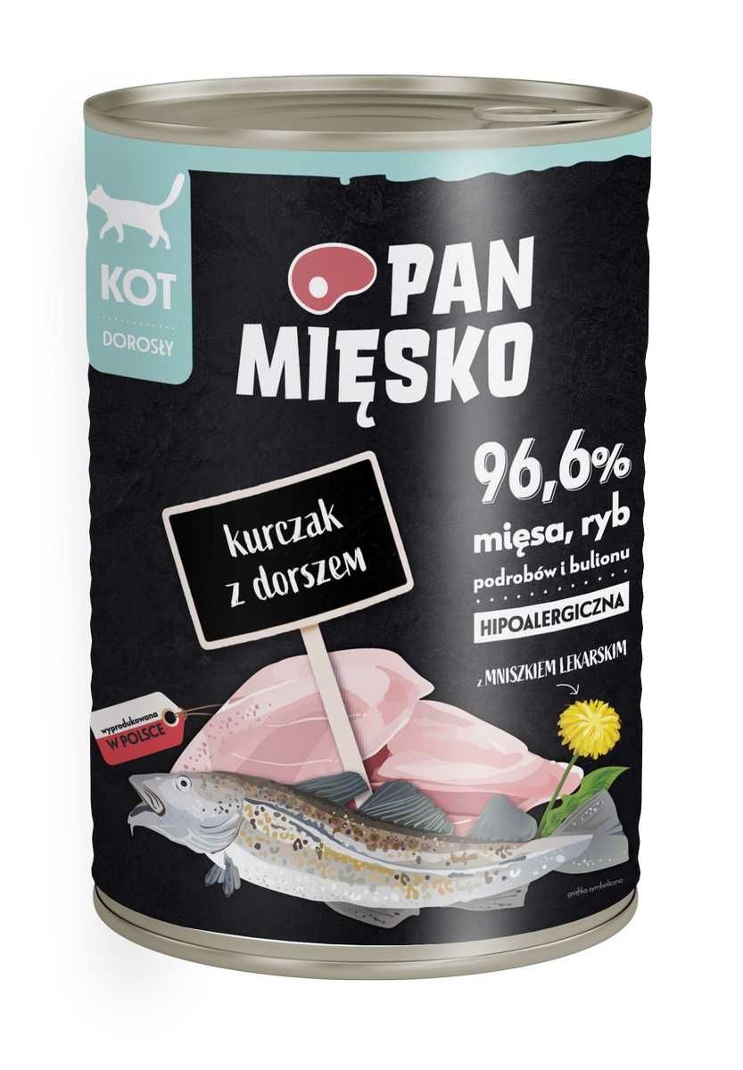 Karma dla kota Pan Mięsko 12 x 400g Mix Smaków