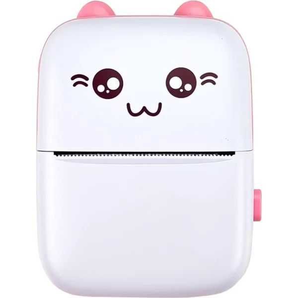 Міні-принтер милий Котик, дитячий принтер Bluetooth Mini Printer