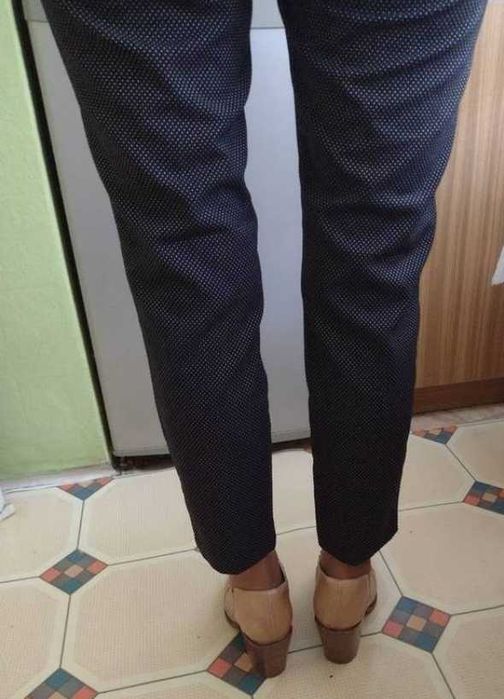 (36/S) ZARA/ Ekskluzywne Spodnie z paskiem, rurki chinosy, jak NOWE