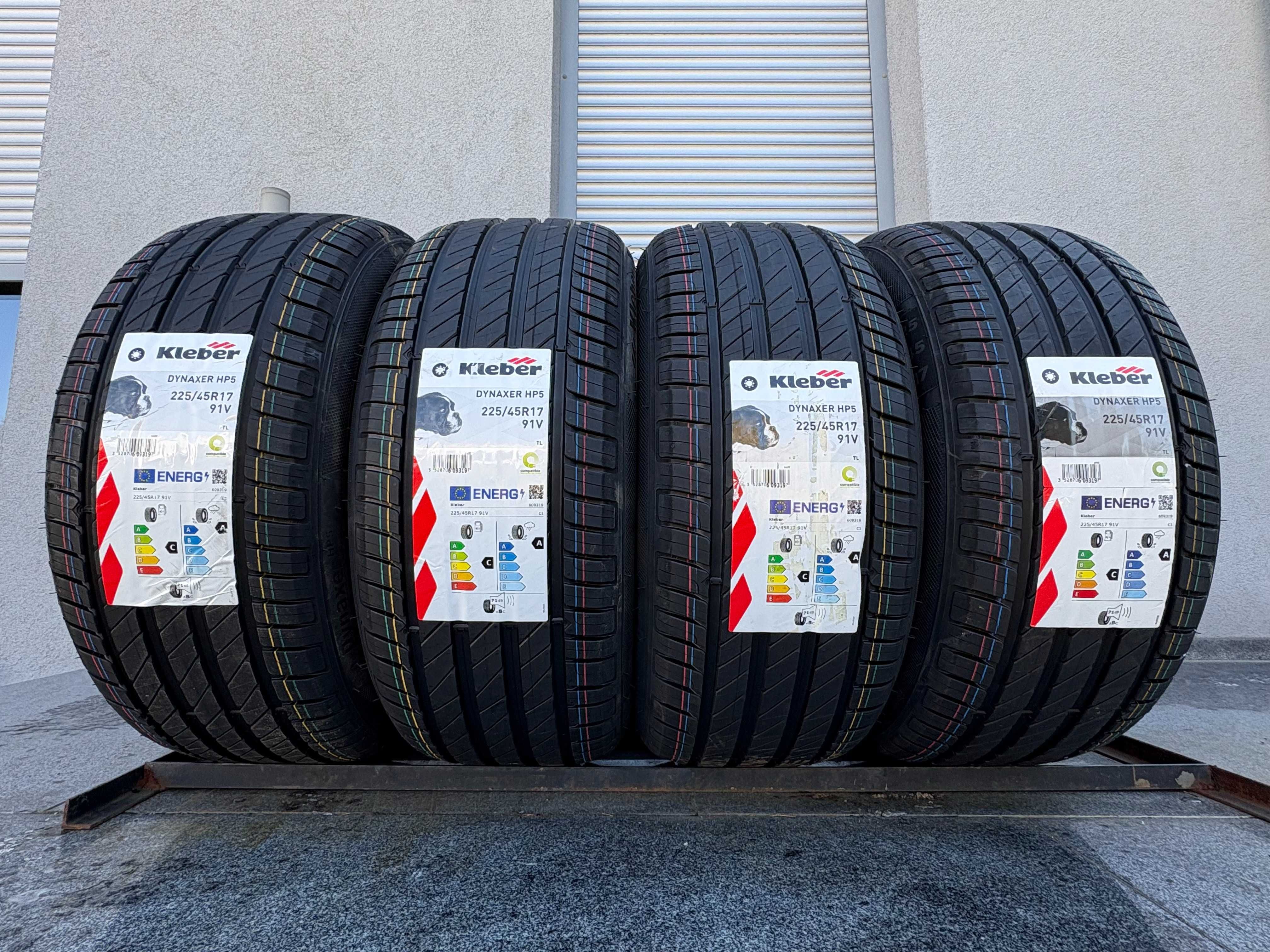 x4 letnie 225/45R17 Kleber Dynaxer HP5 91V prod. 2025 rok! C,A,71db gw