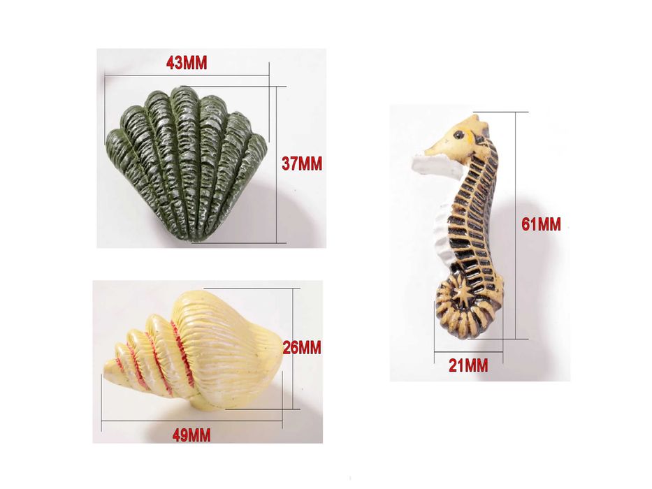 Zestaw gałki do mebli uchwyty meblowe z motywem morskim Dekoracja domu