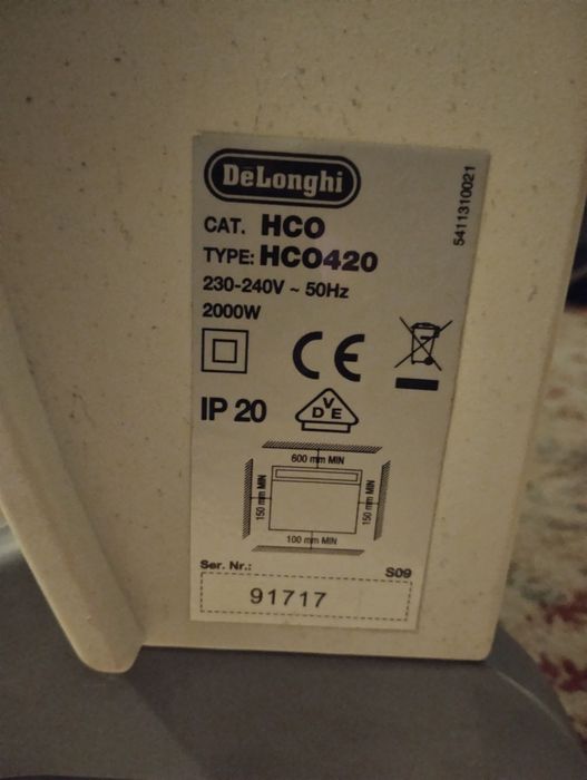 Электрический конвектор  ( обогреватель) Delonghi HCO 420