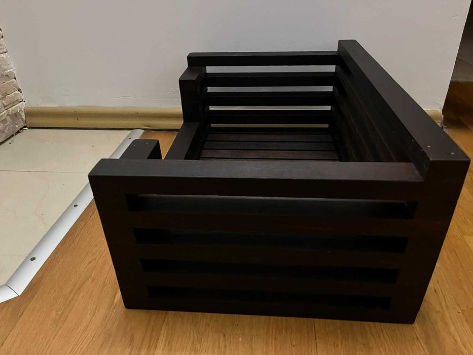 Лежак лежанка домик переноска підстилка ліжко для тварин з дерева