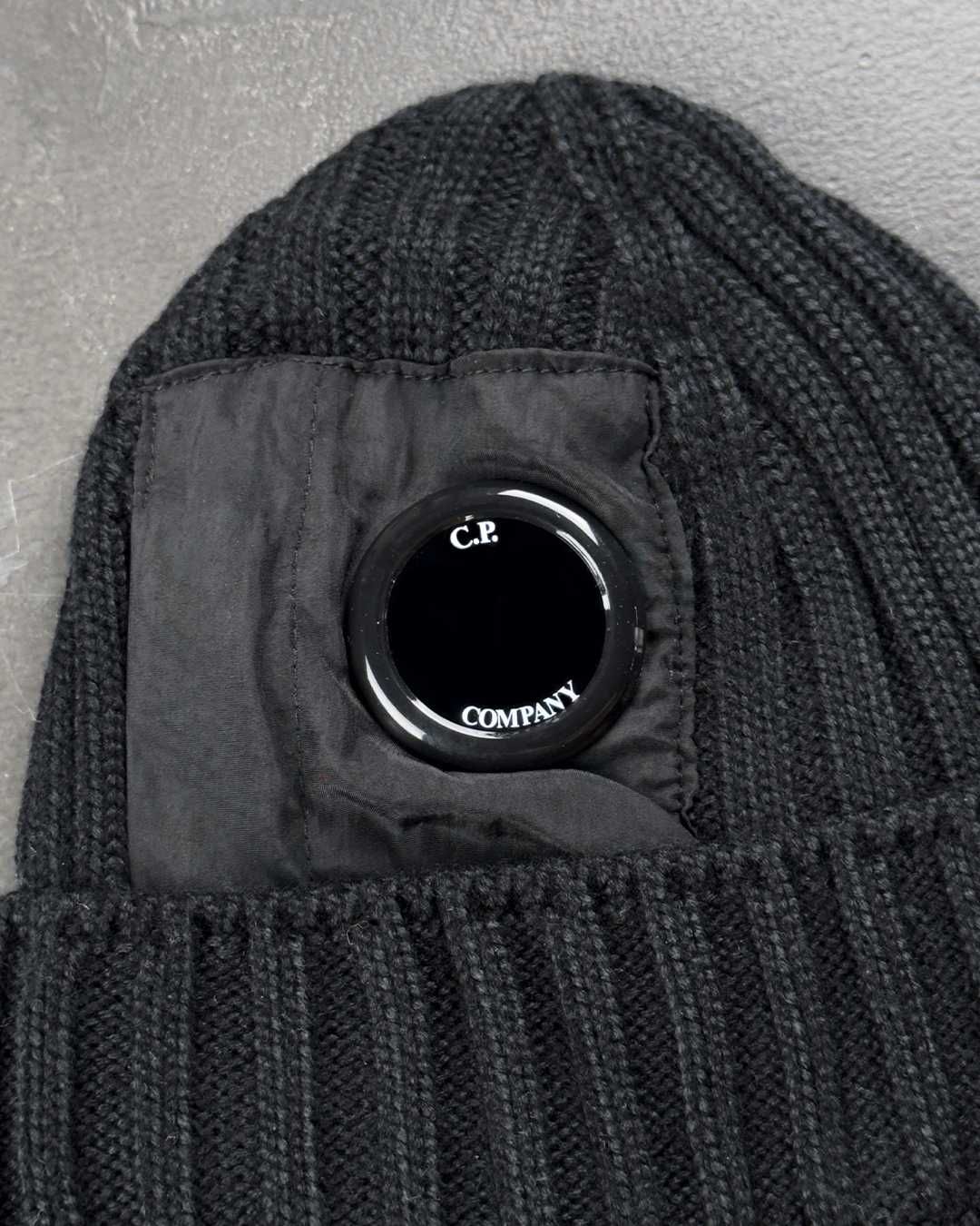 Шапка C.P. Company Patch Goggle Lens Beanie Black