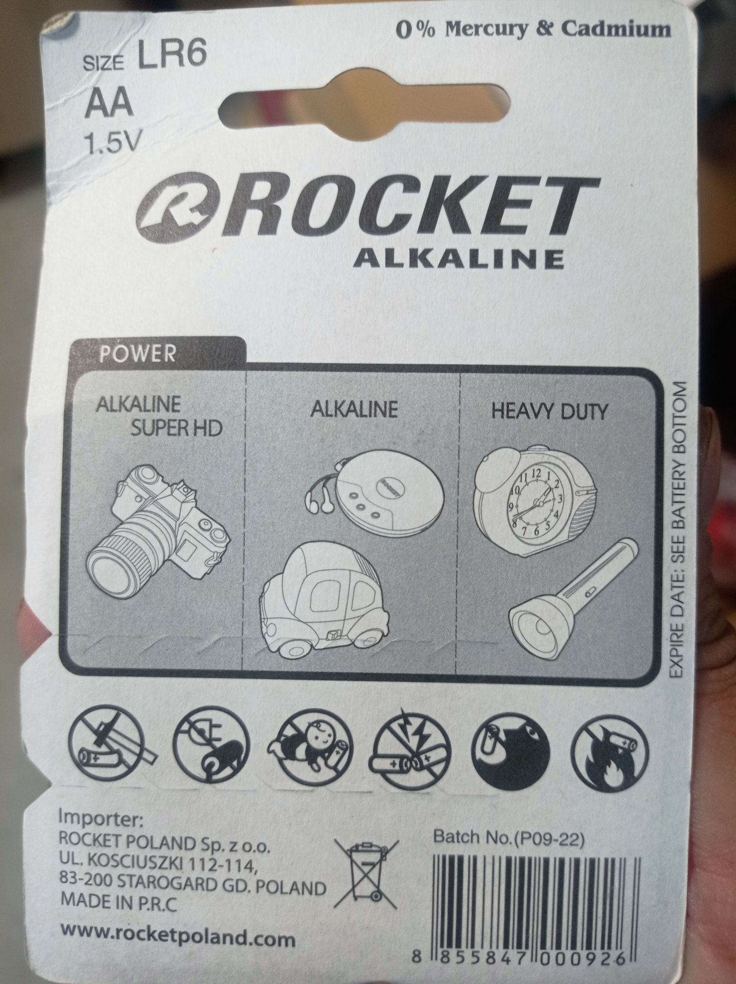 Батарейки RL03, LR6 Rocket