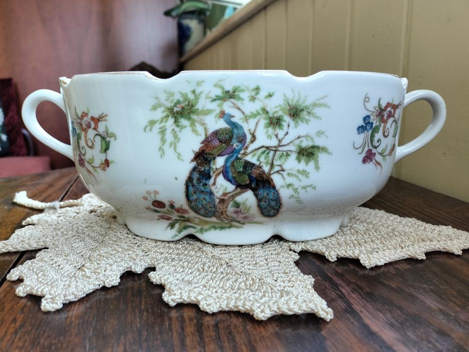 Салатница. Завод Пролетарий. Павлины.