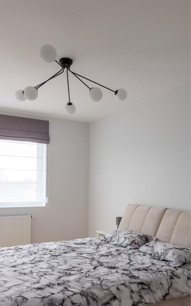 Żyrandol nowoczesny lampa wisząca kula czarny loft