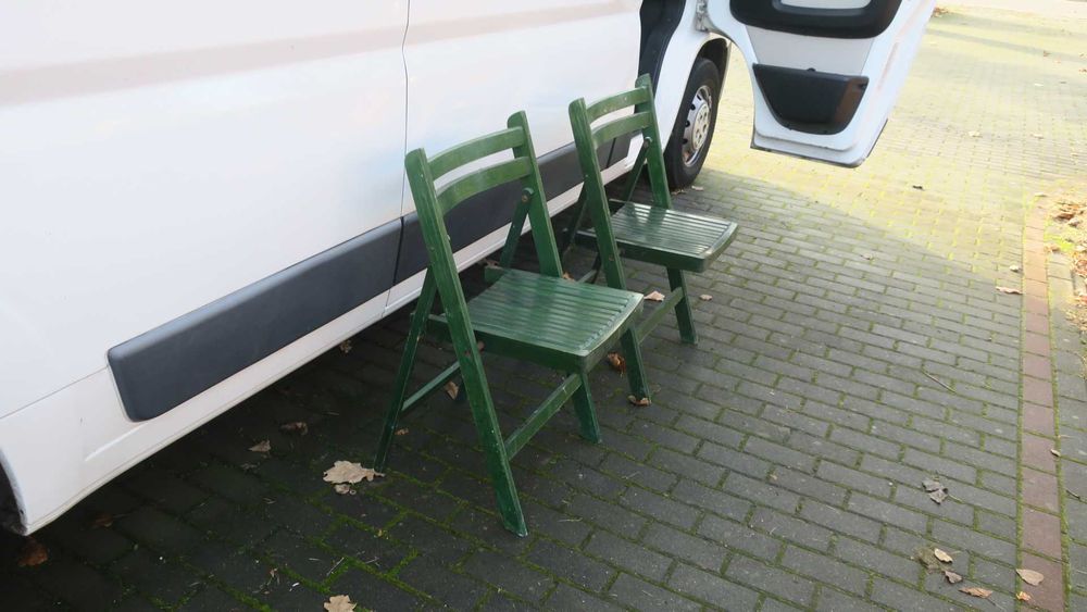 Krzesła biurowe ogrodowe kuchenne składane - 2 szt.