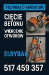 Technika diamentowa wiercenie cięcie otwory w betonie/żelbecie VAT