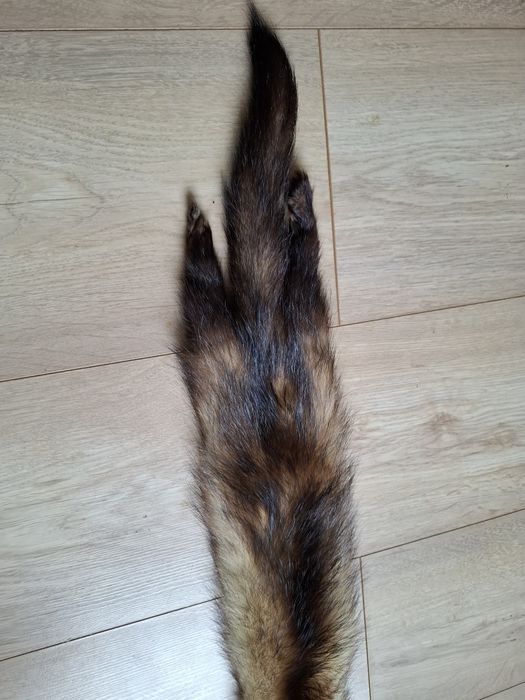 Szalik futrzany, futro naturalne, szal, tchórz, norka