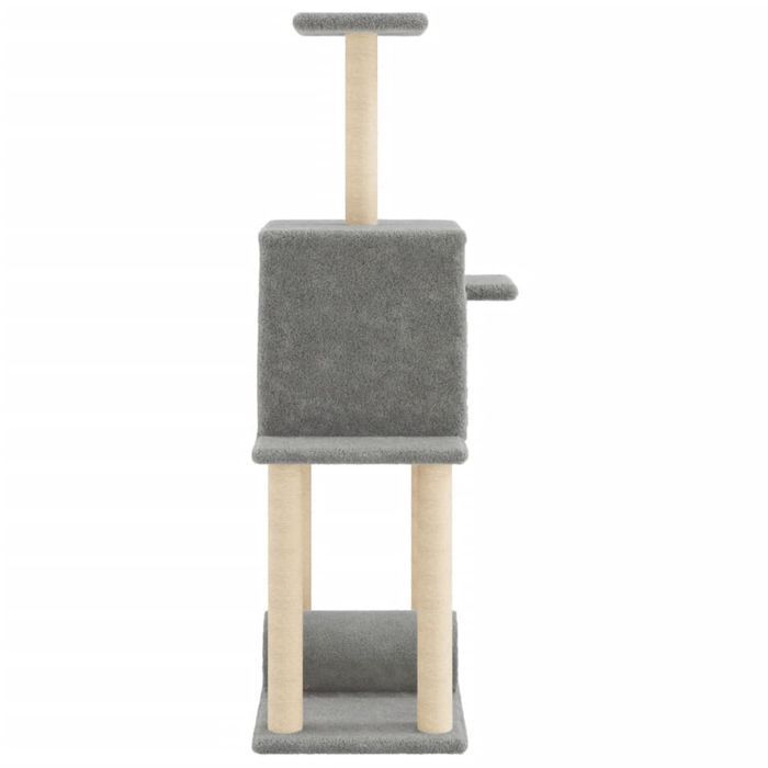 Vidaxl Drapak Dla Kota, Z Sizalowymi Słupkami, Jasnoszary, 122 Cm