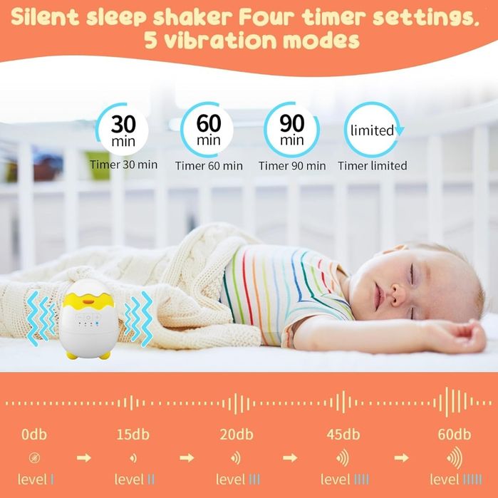 Akumulatorowy bujaczek i uspokajacz dla niemowląt