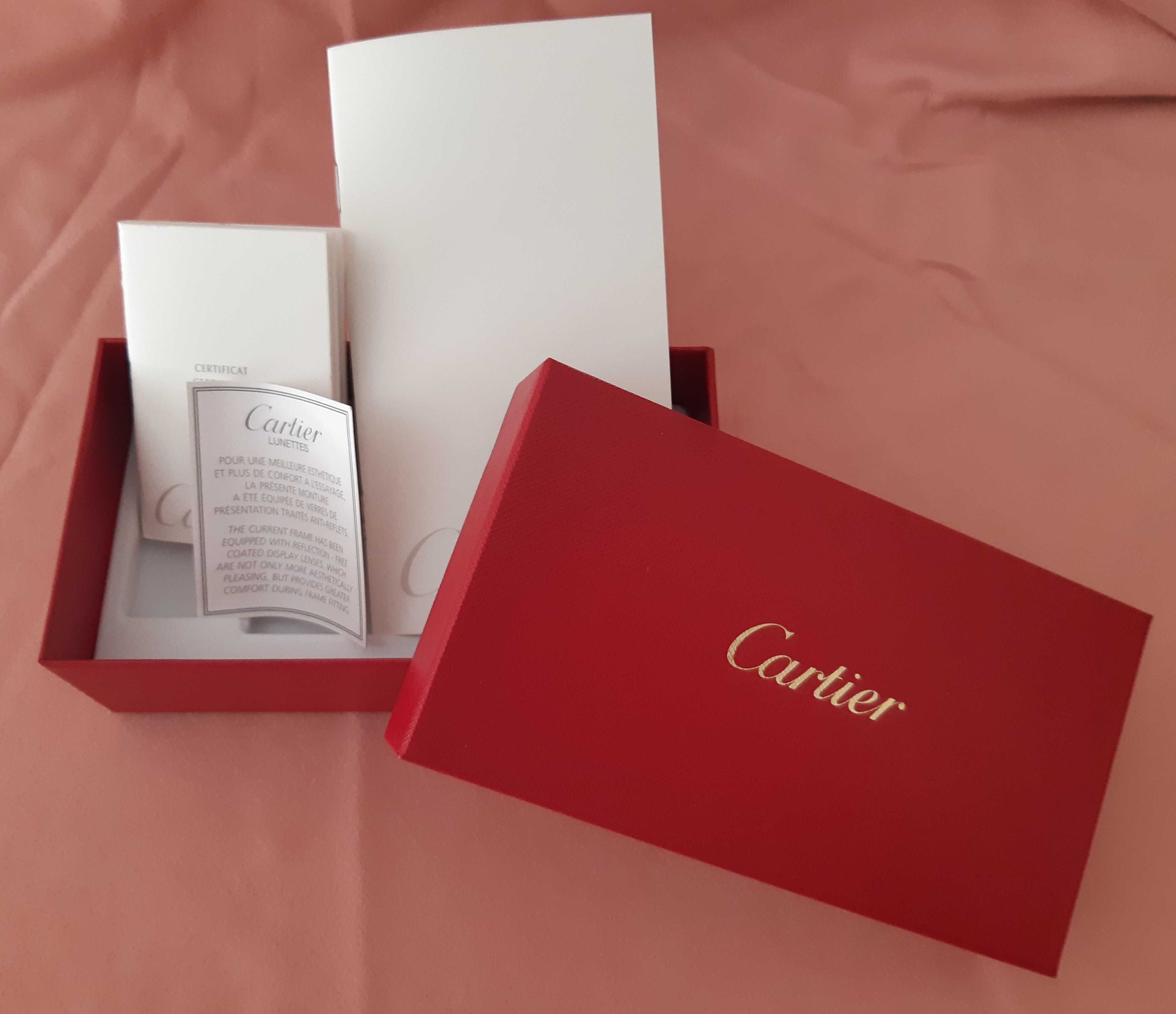 Cartier - Caixas + Estojo para Óculos