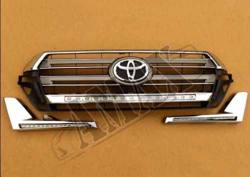 Решетка радиатора LED-DRL Toyota Land Cruiser 200 (2015-2019)