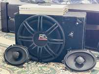 Сабвуфер + усилитель + 4 колонки JBL