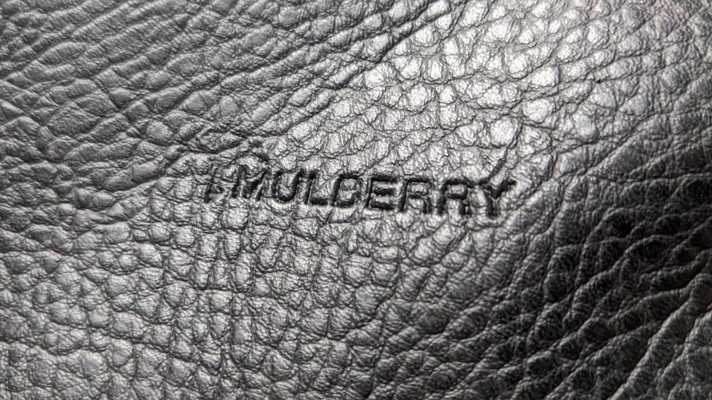 Mulberry Antony Black Small Classic Grain -torebka, torba,  skóra, ORY