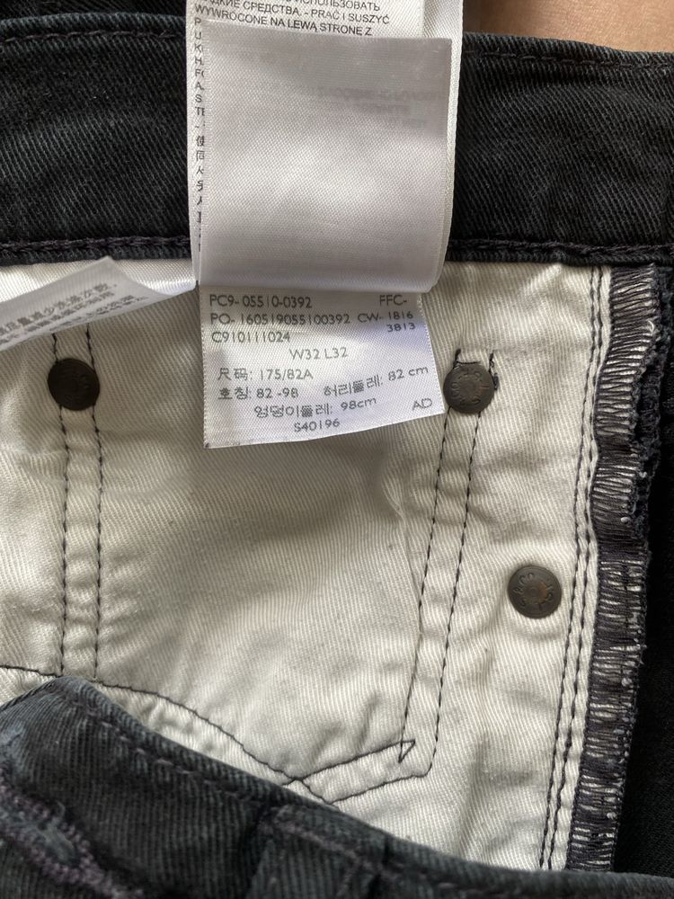 Jeansy 510 Levis czarne W32 L32
