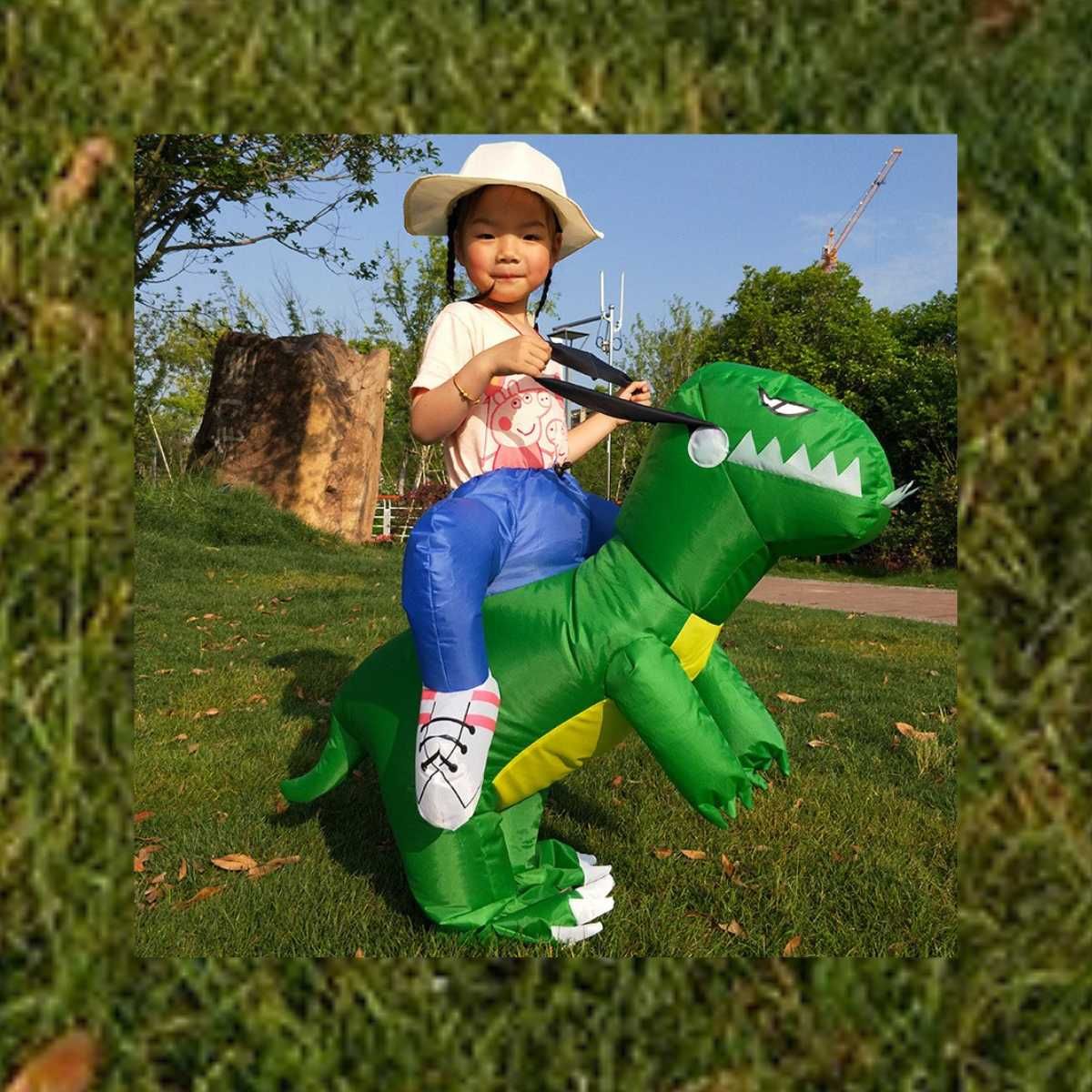 KOSTIUM Przebranie Dmuchany DINOZAUR HALLOWEEN Bal Przebierańców