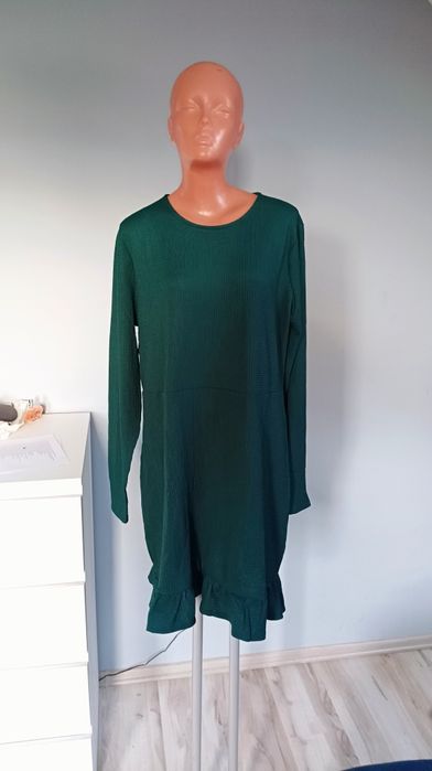 46 XXXL 48 4XL nowa New Look sukienka butelkowa zieleń zielona