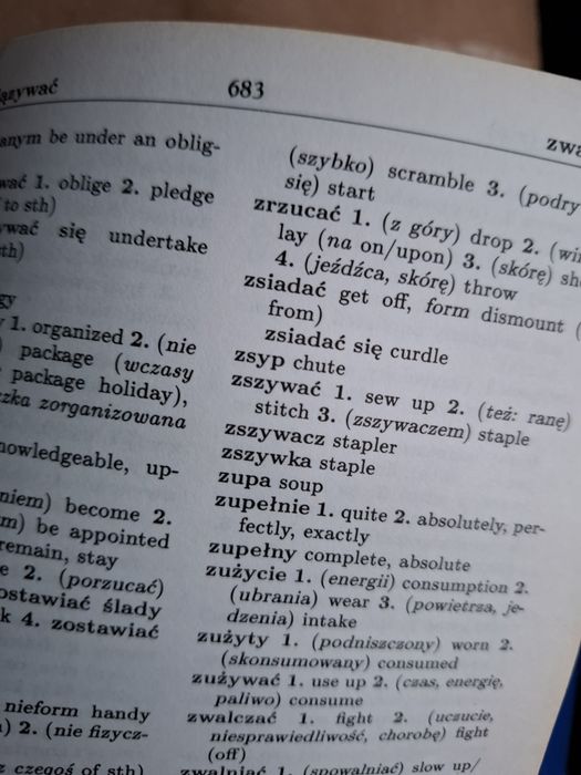 Sprzedam słownik polsko angielski