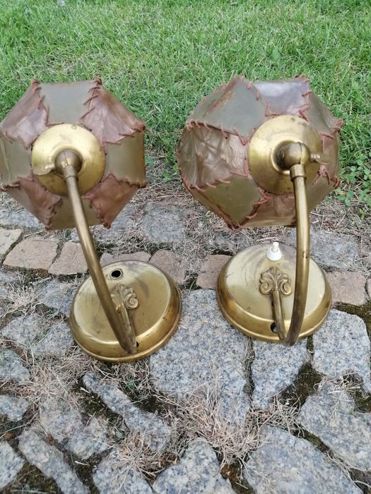 Lampki nocne art deco 2 szt, vintage