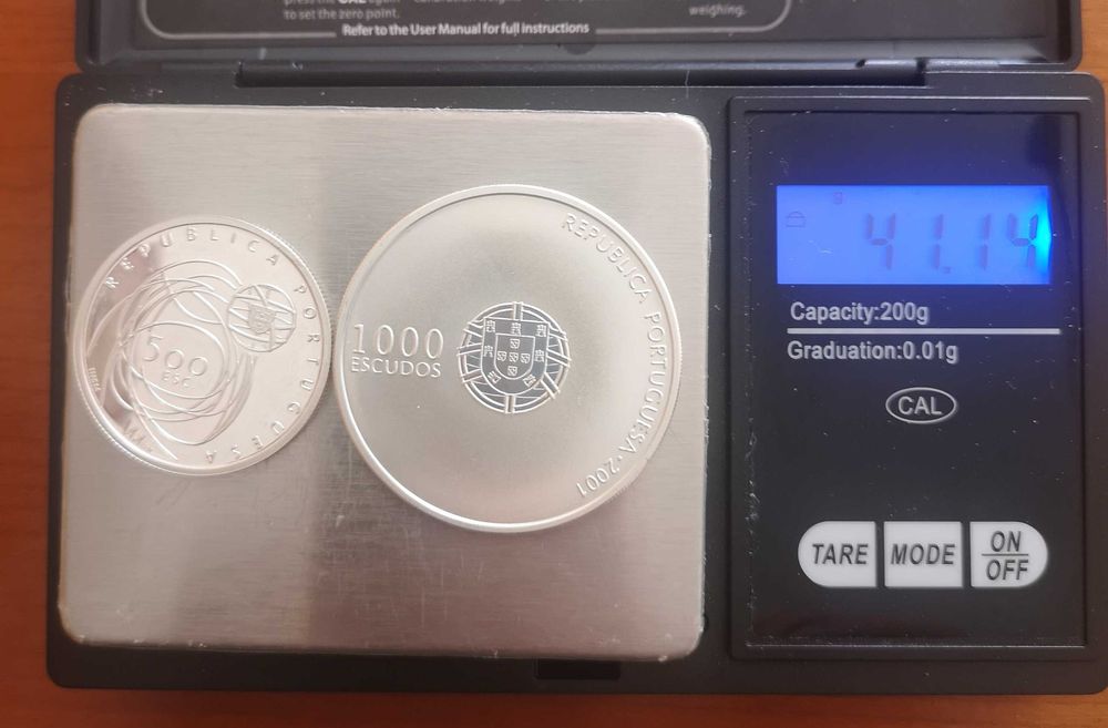 moedas prata proof 500 e 1000 escudos 2001 (#2)