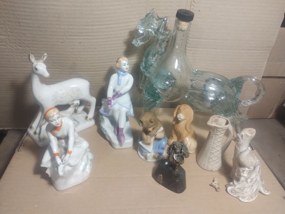 Статуэтки ссср, бронза,фарфор, и с дефектами