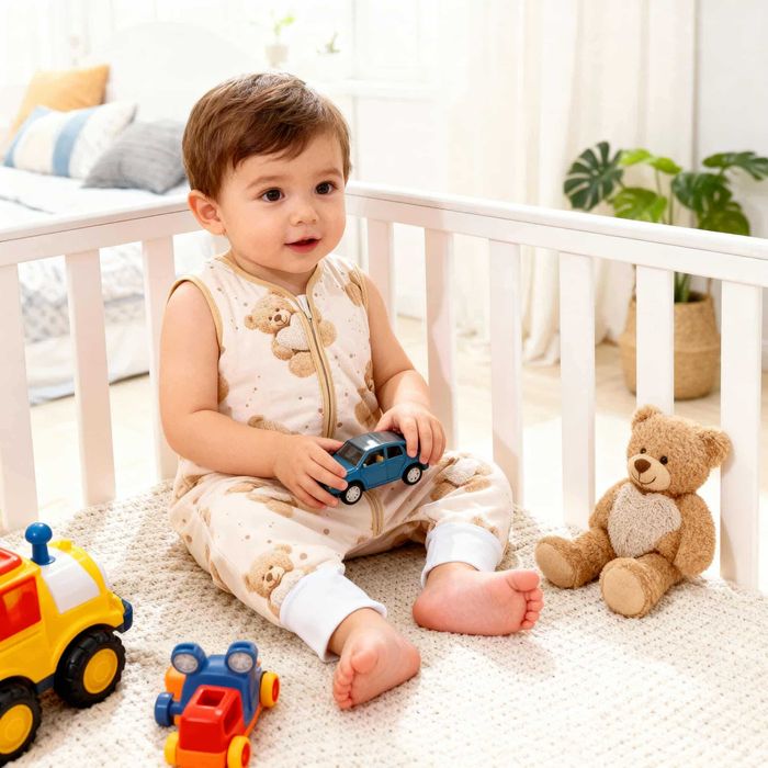 Śpiworek z nogawkami ABS skarpety antypoślizgowe 2,5 tog  w Serduszka