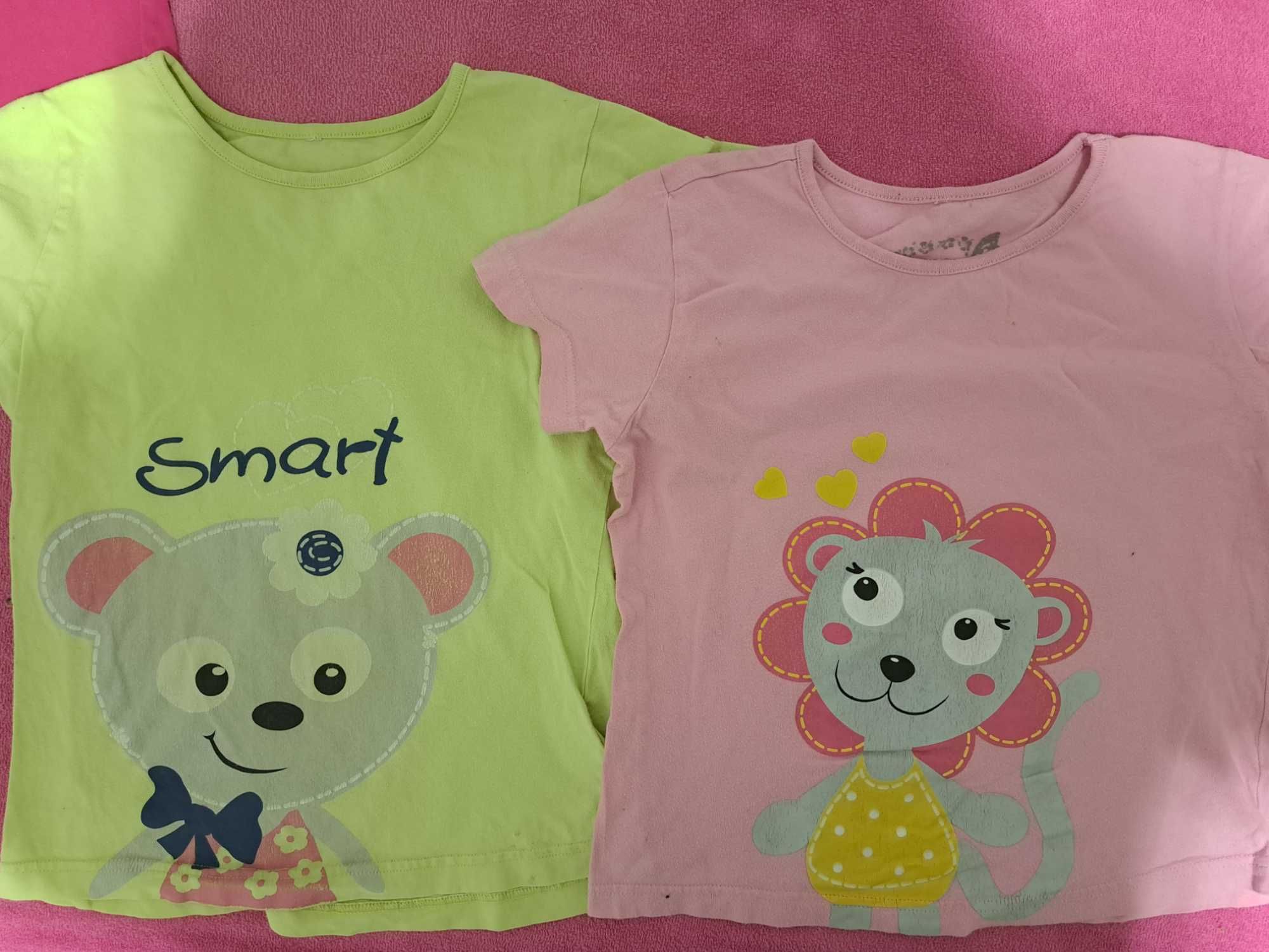 7x bluzki, T-shirty, r.122-128