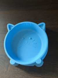 Miska dla kota niebieska 48tknzw