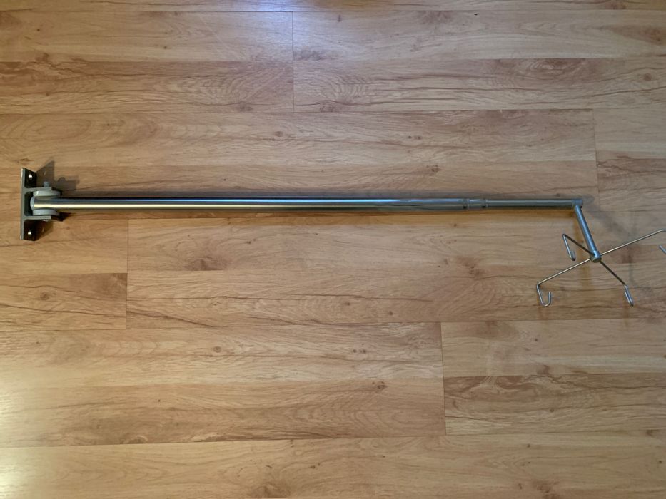 Parawan teleskopowy z wieszakiem 85-200 cm