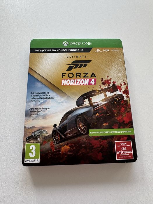 Forza horizon 4 edycja ultimate steelbook gra xbox one series x