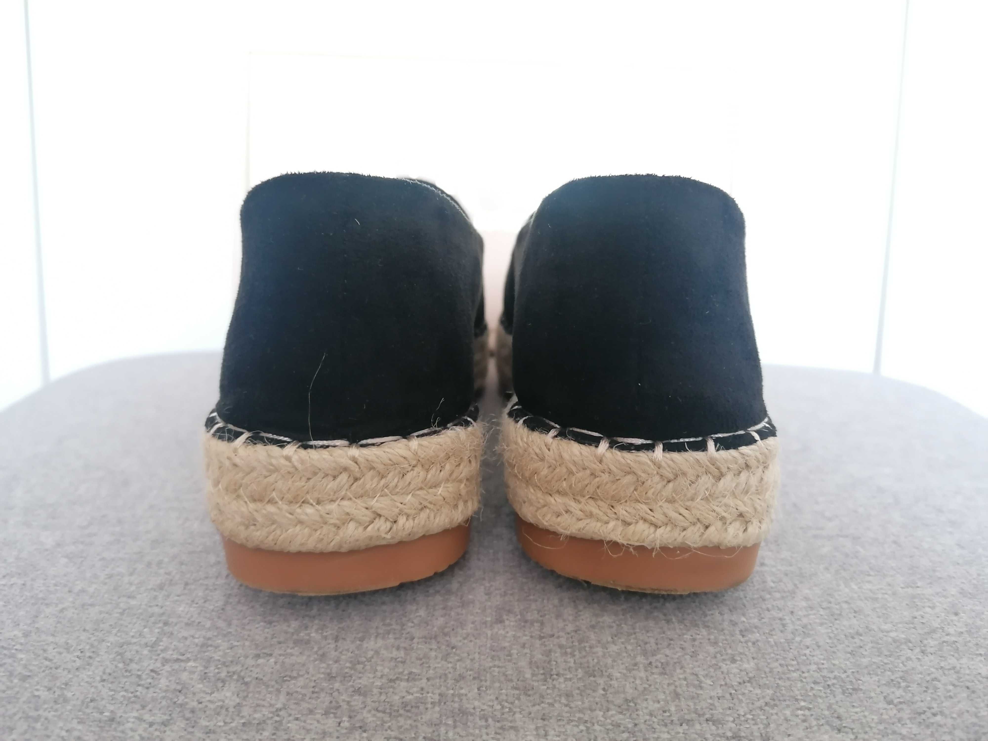 Espadryle platforma na platformie Vices czarne 37