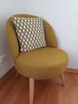 Cadeirão vintage (Quilda) - Amarelo mostarda